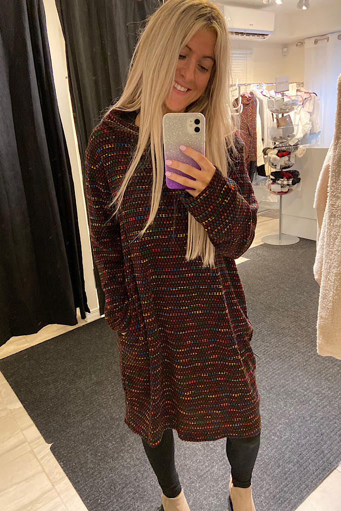 Italian Cowl Neck Sweater Dress