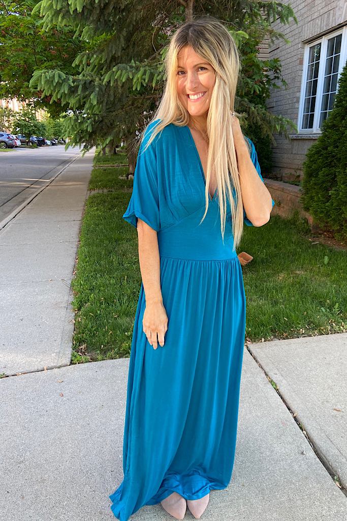 Stunning Teal Maxi Dress
