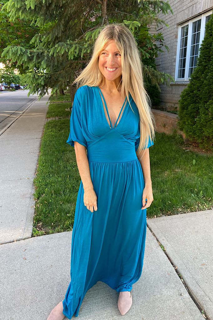 Stunning Teal Maxi Dress