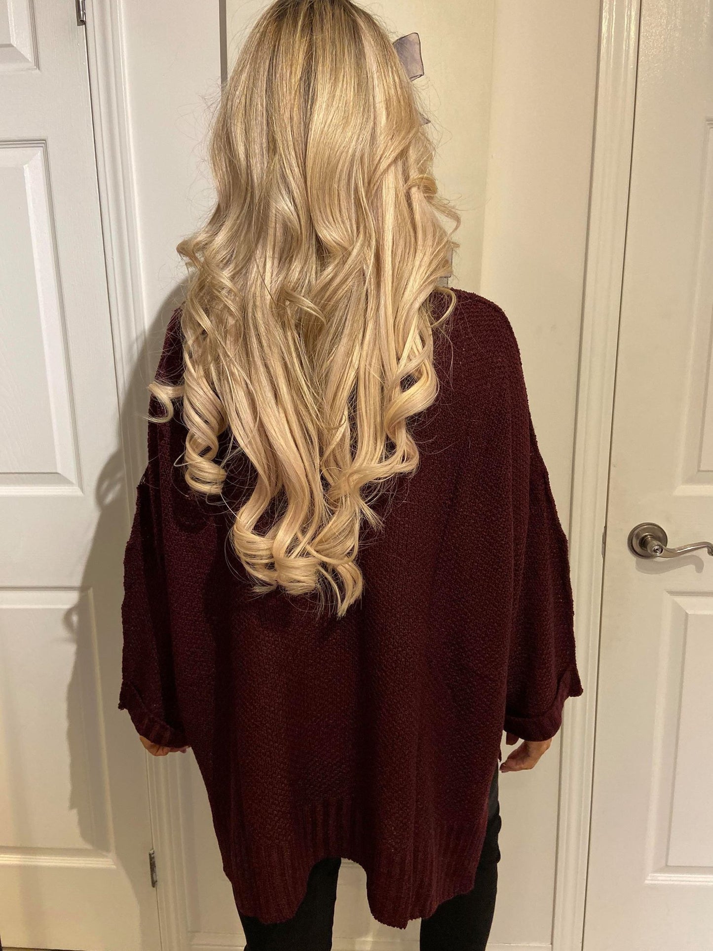 Gorgeous Merlot Wine Knit