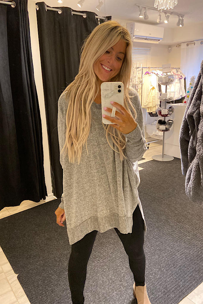 Boho Princess Tunic- Heather Grey