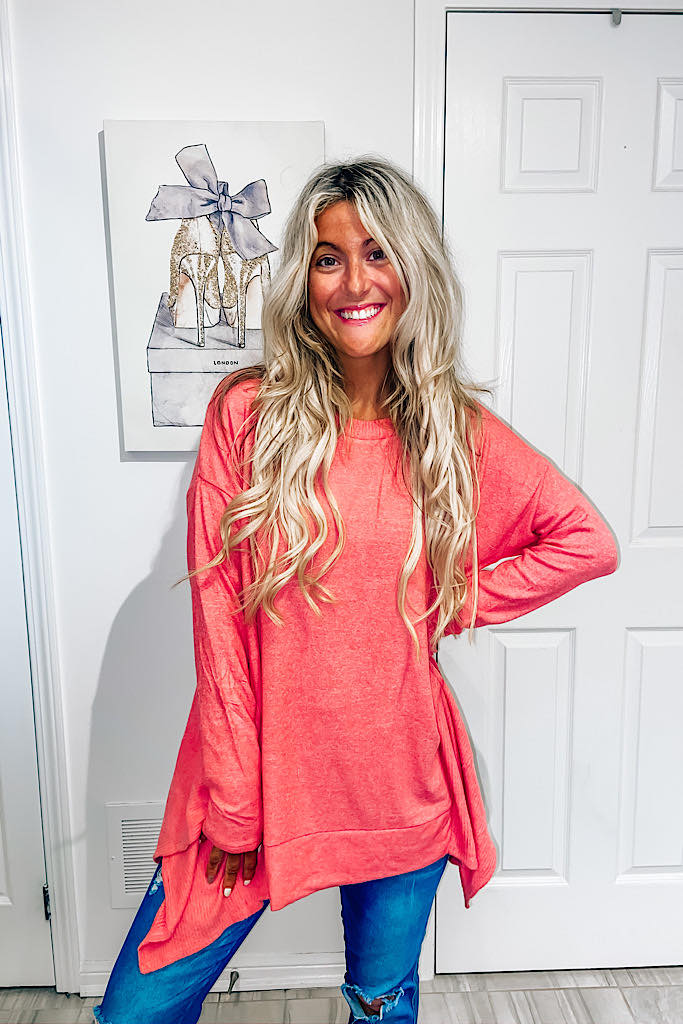 Pre Order Turn Heads With Discovery Coral Tunic