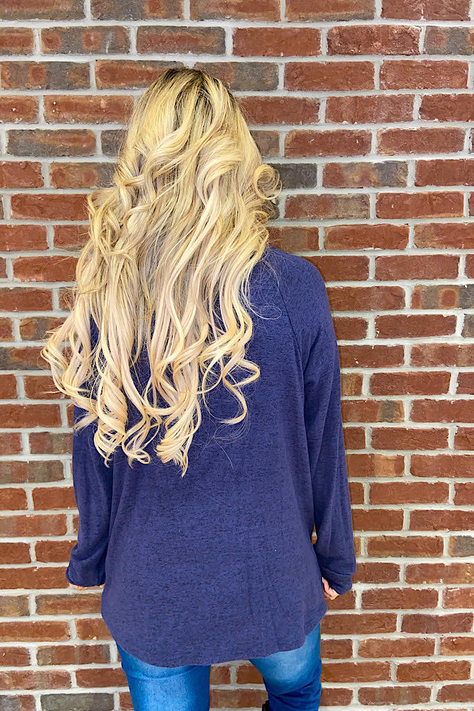 The Super Soft Sally Navy Knot Top