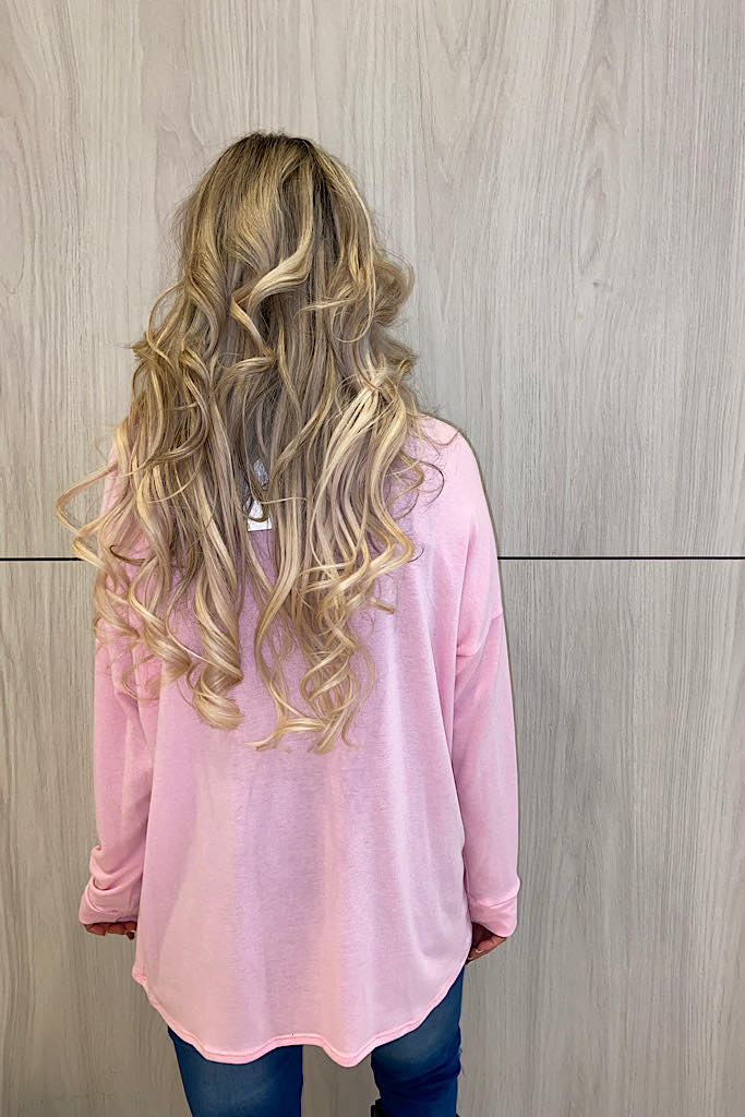 Baby Pink Leopard Top