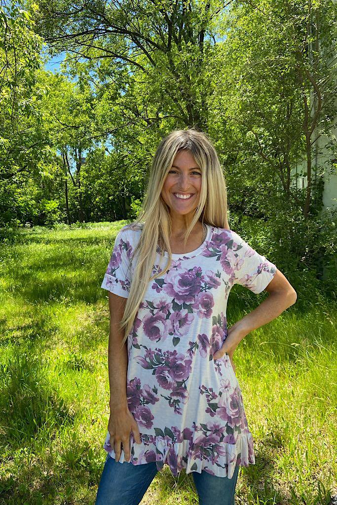 The Sandy Ivory Floral Top