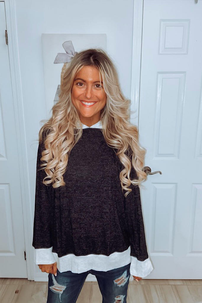 Heather Black Soft Hoodie