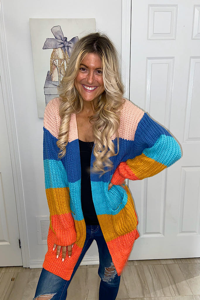 Rainbow Love Knit Cardigan