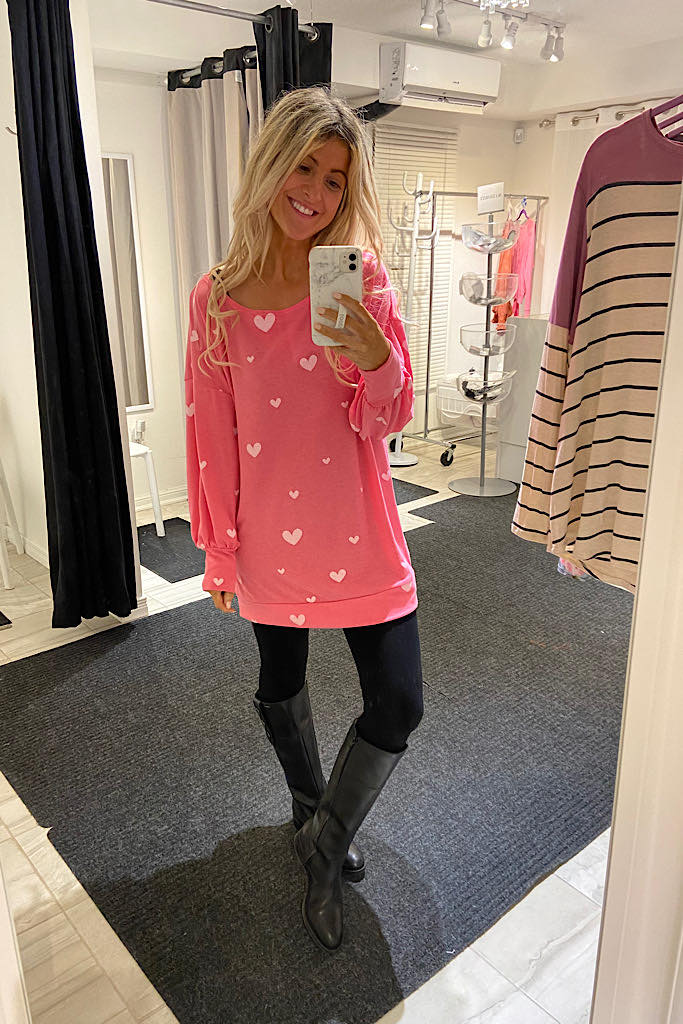 You Have My Heart Pink Tunic