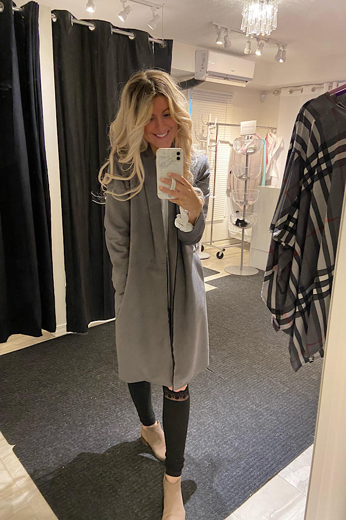 Italian Spring Coat-Grey