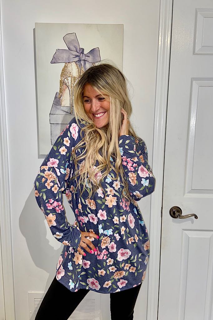 Pretty In Florals Twist Back Top-Promo Item This Week