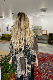 Bella Chiffon Cross Front Boho Mix Blouse