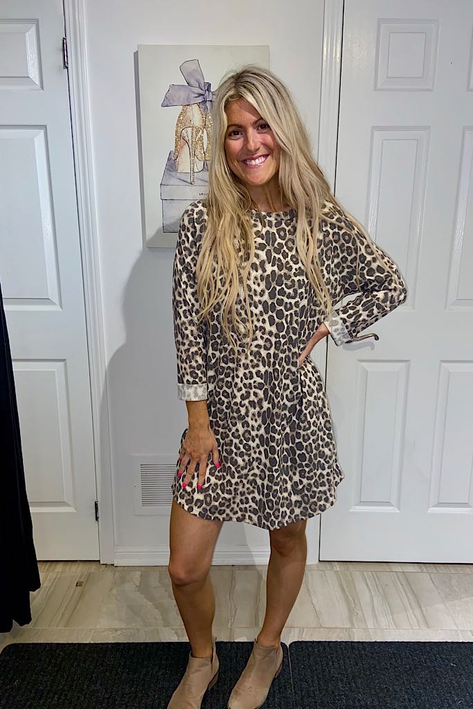 Leopard All Eyes On You Shift Dress