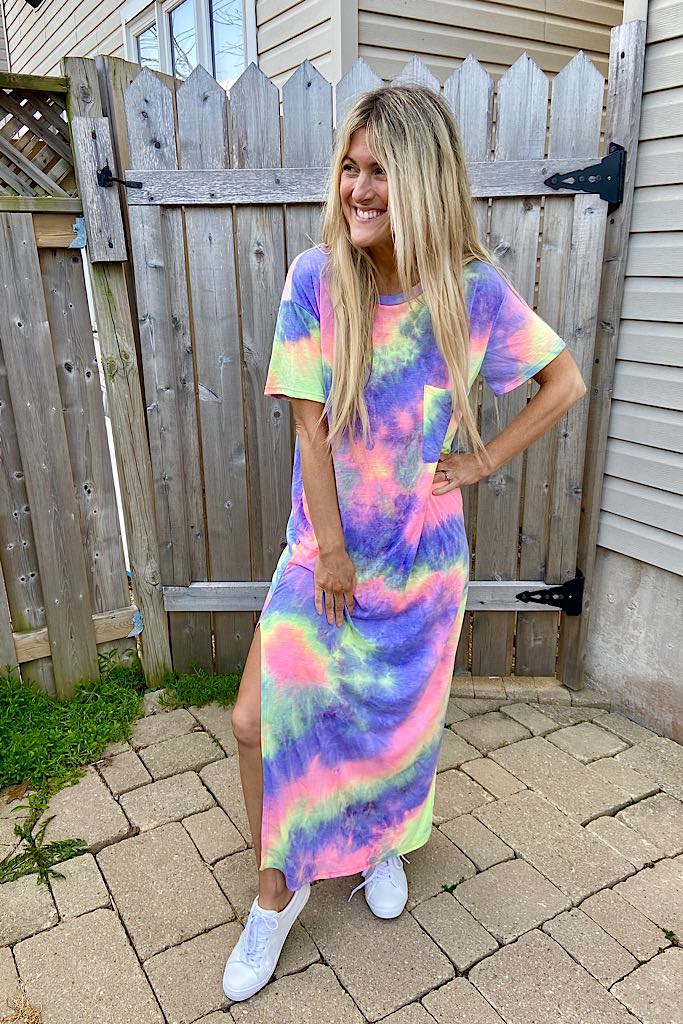 Tie Dye Celebration Maxi Dress