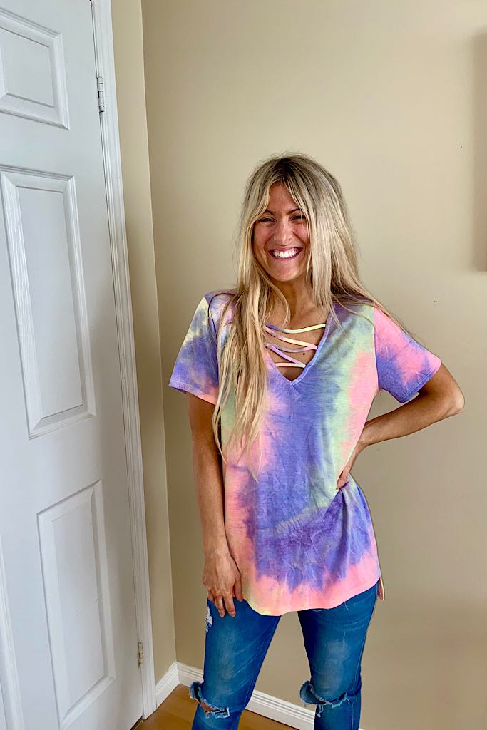 Pre Order The Sophia Tie Dye Multi Top