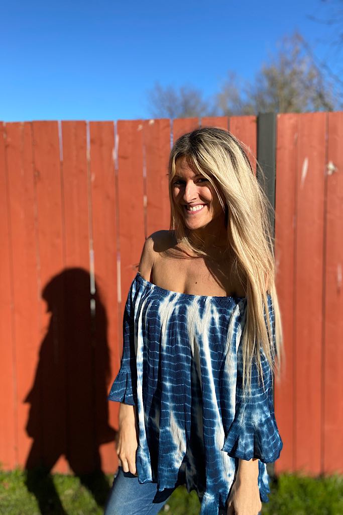 Tie Dye Fever Off The Shoulder Top