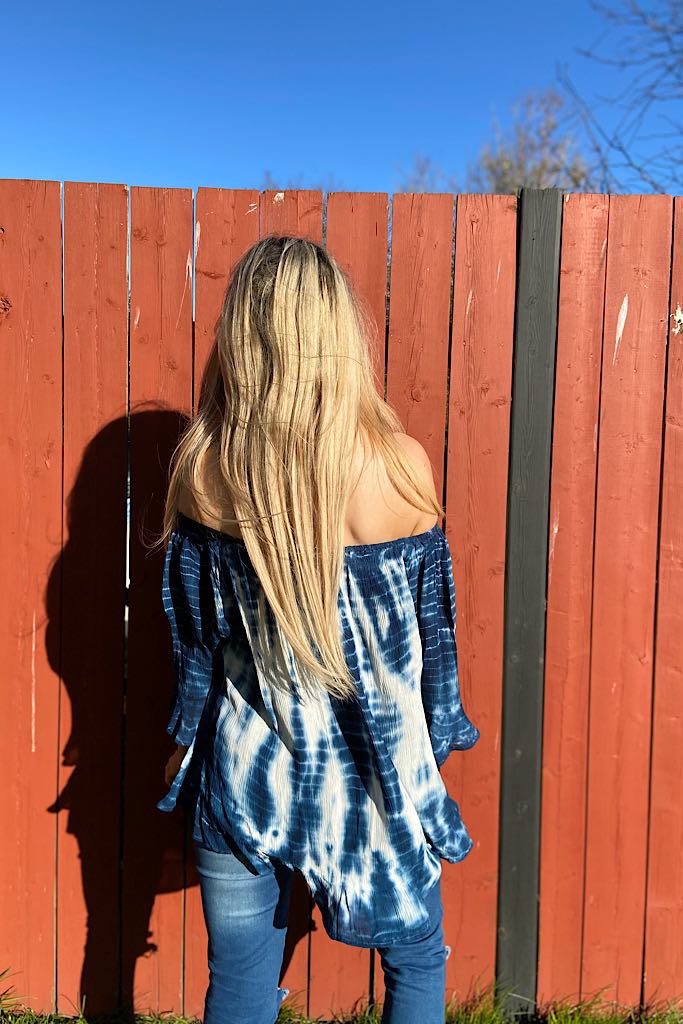 Tie Dye Fever Off The Shoulder Top