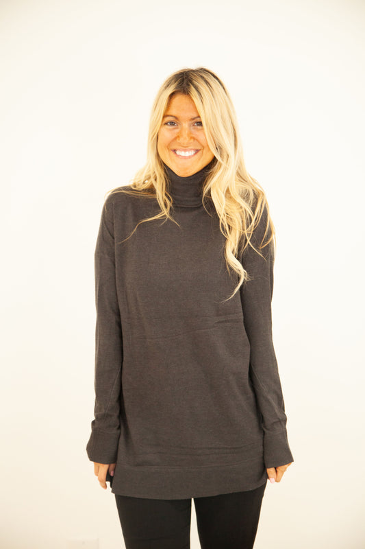 Cashmere Blend Turtleneck Sweater