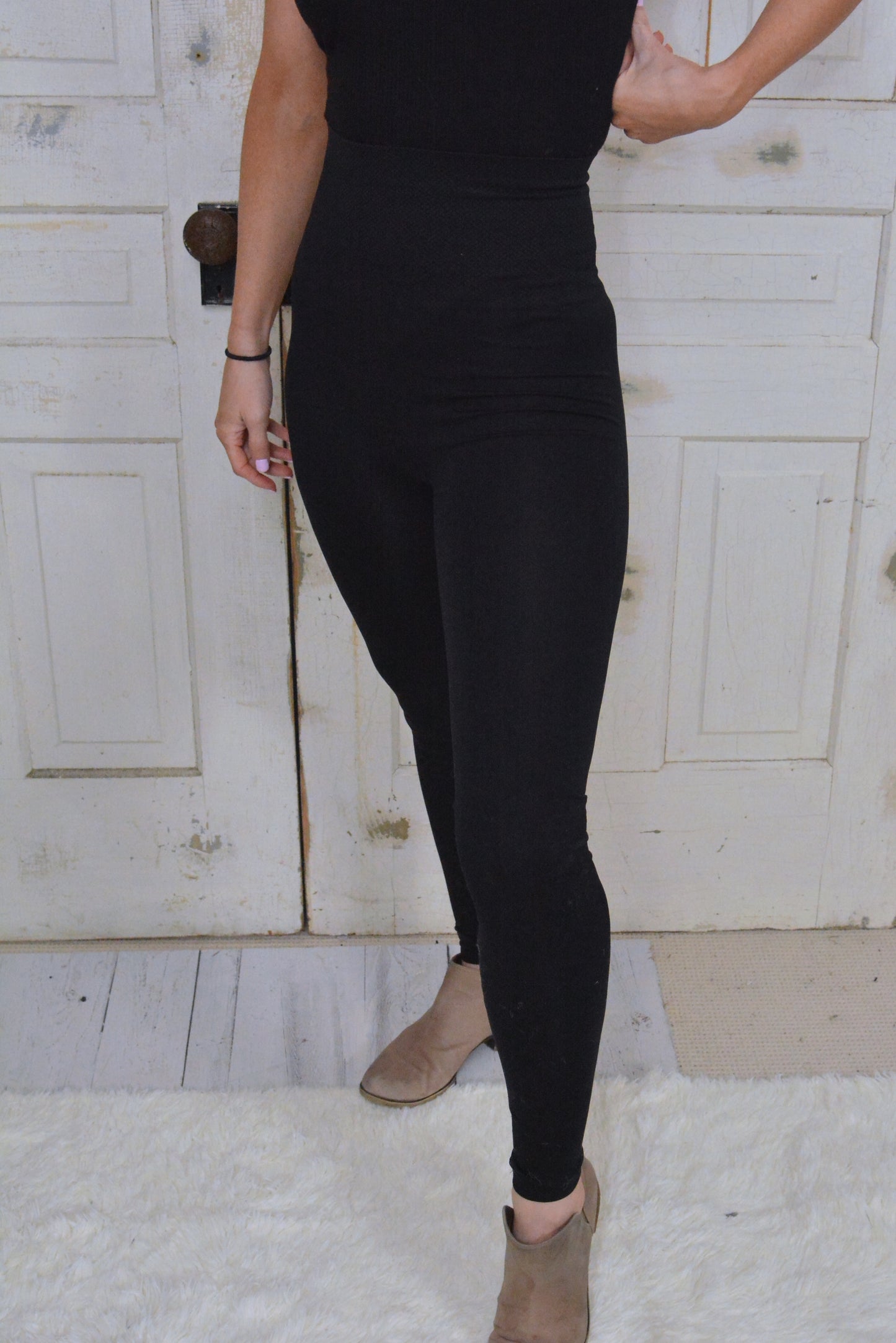 Black Tummy Control Legging/Tights- Promo Line