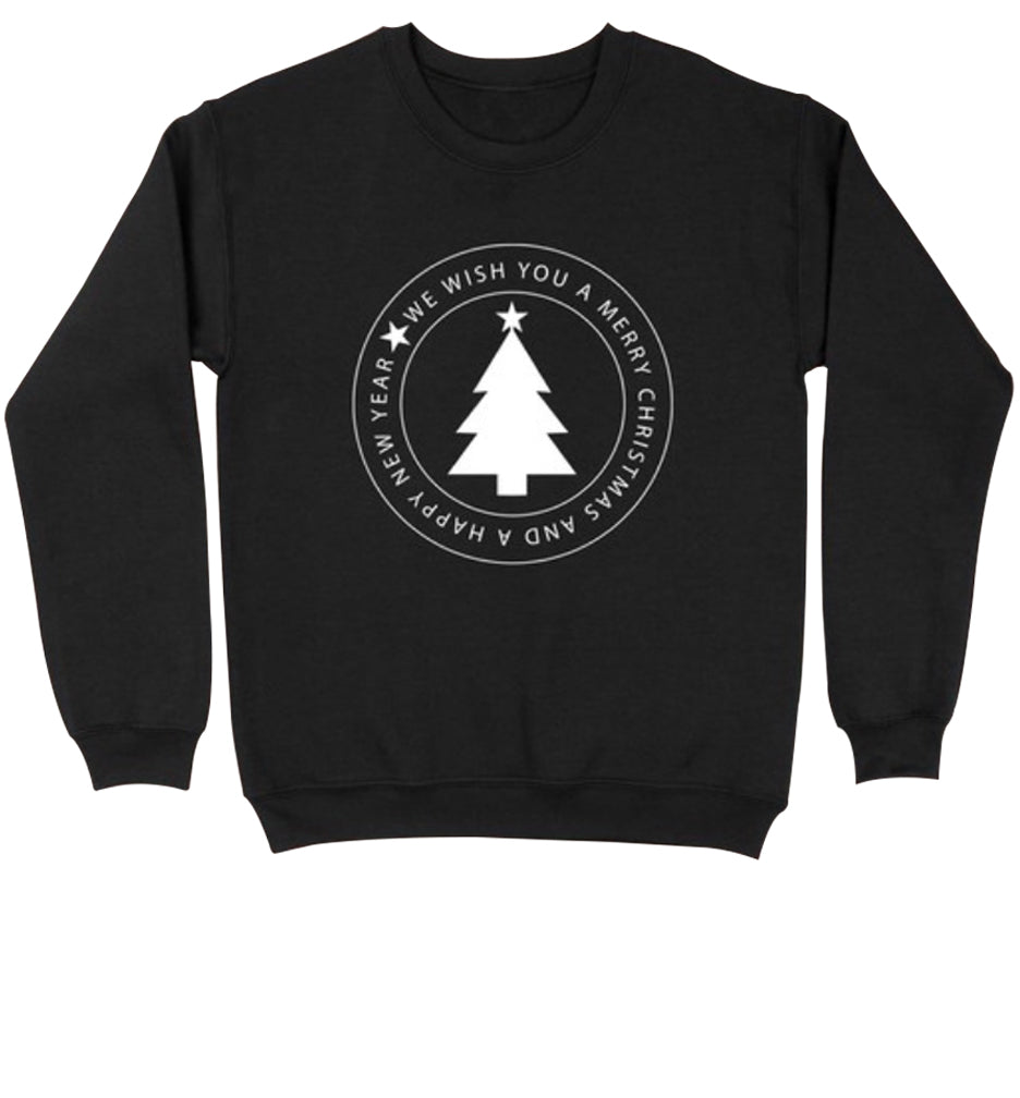 We Wish You A Merry Christmas Sweatshirt-Black