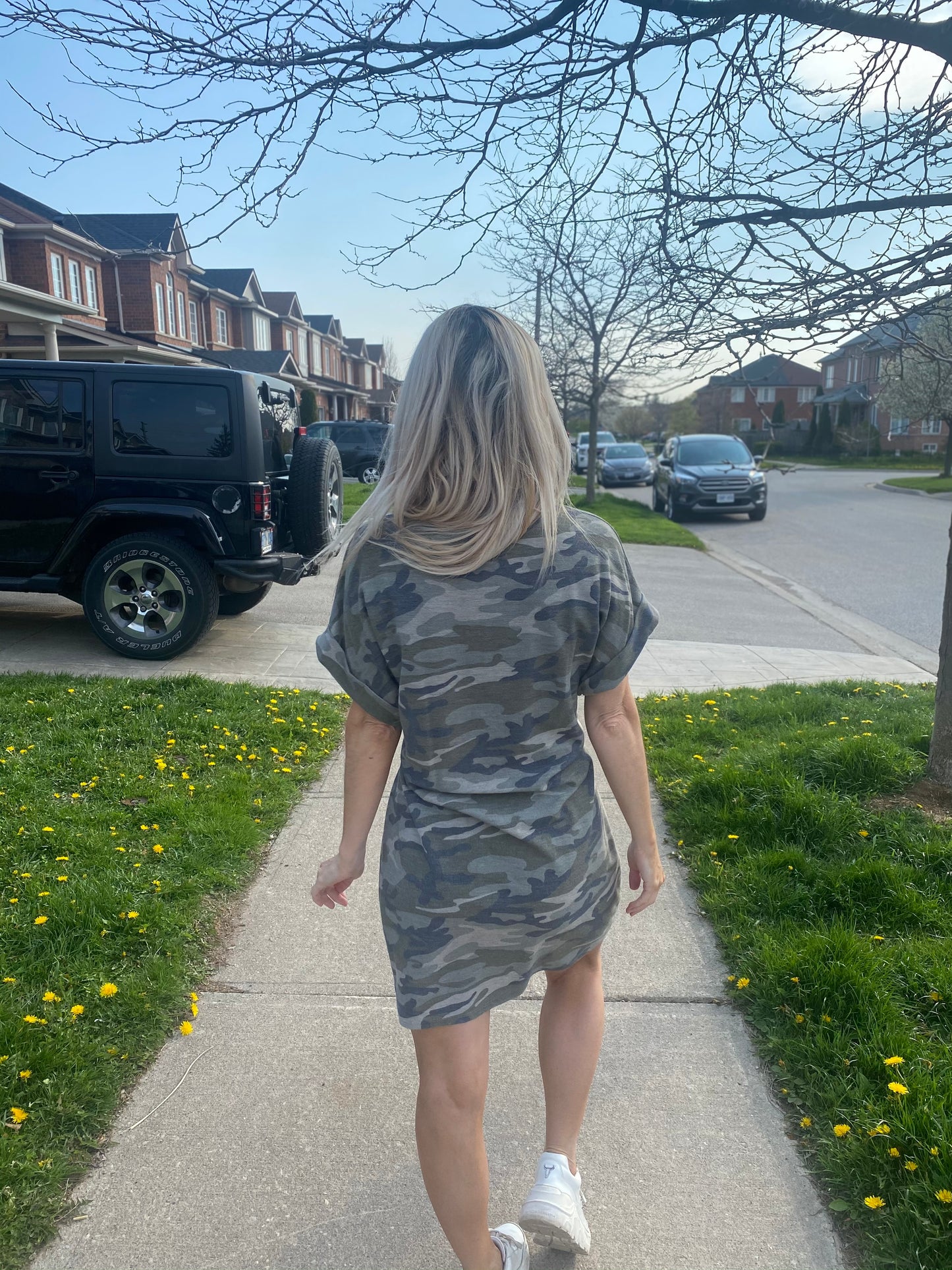 Camo Win Me Over Tie Dress