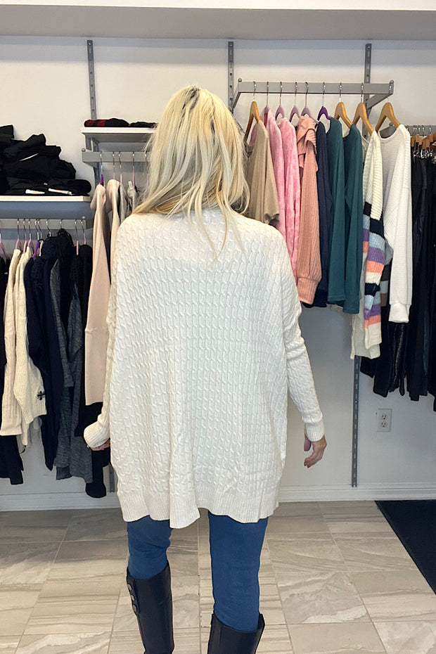 Always Love Elite Beige Cable Knit Sweater