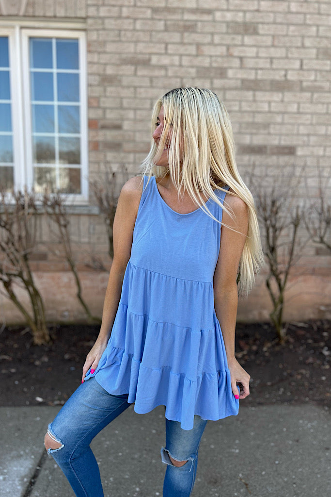 The Lana Tiered Ruffle Tunic