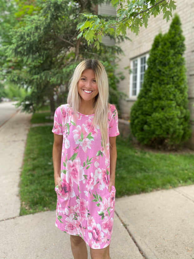 Pink Sweetness Floral Dress