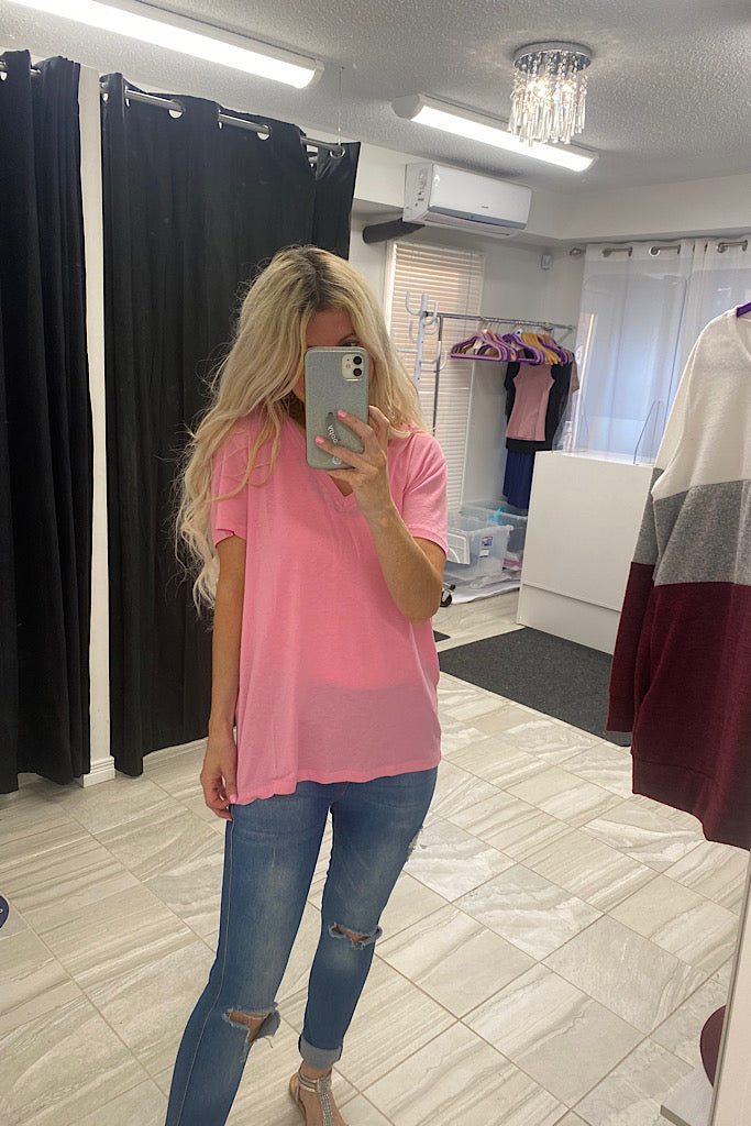 The Perfect Pink Tee-Markdown