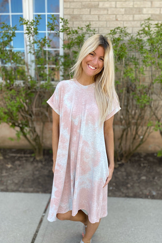 Tie Dye Sundae Hi Low Dress