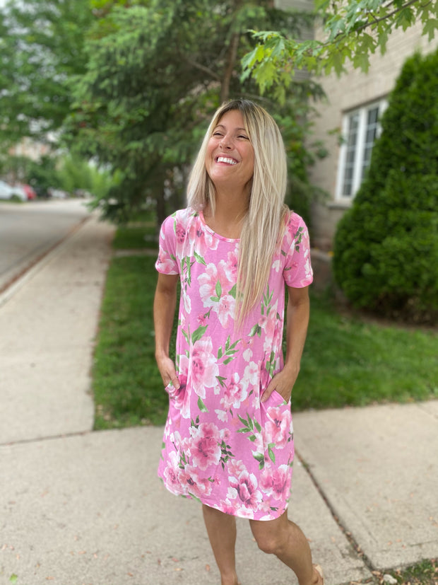 Pink Sweetness Floral Dress