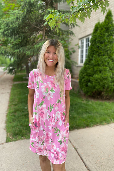 Pink Sweetness Floral Dress