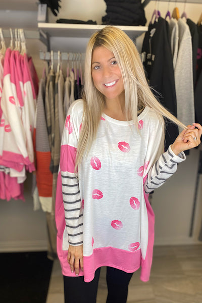 Your Everything Lips Boho Top