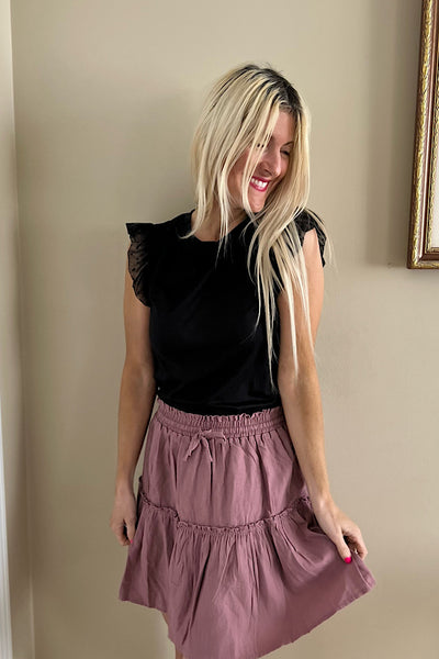 Light Rose Brunch Date Skirt