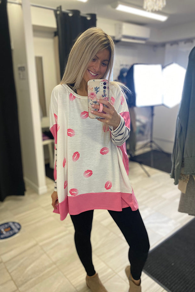 Your Everything Lips Boho Top