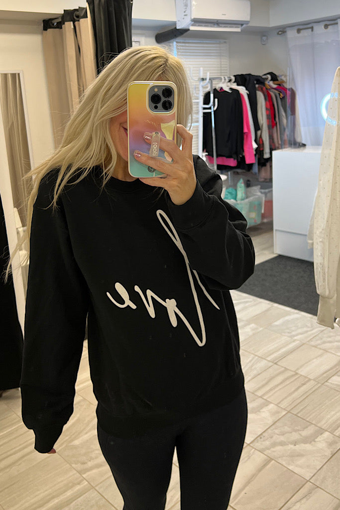 Love Sweatshirt-Black