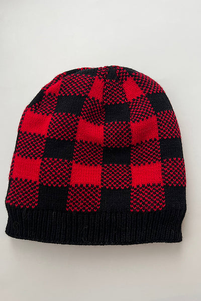 Red Plaid Hat-SALE