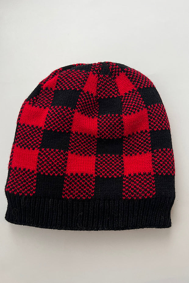 Red Plaid Hat-SALE