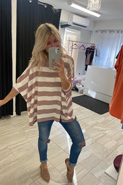Strawberry Shortcake Striped Boho Top-Restocked