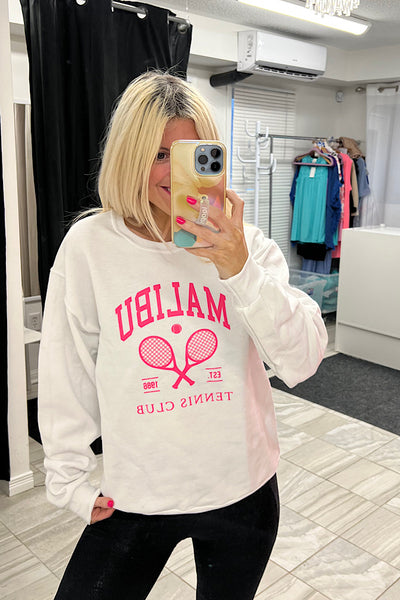 New Malibu Tennis Sweatshirt-SALE