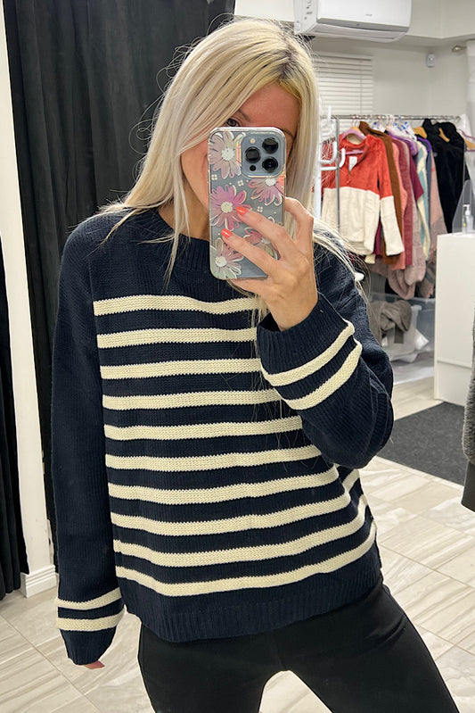 The Melanie Striped Sweater-SALE