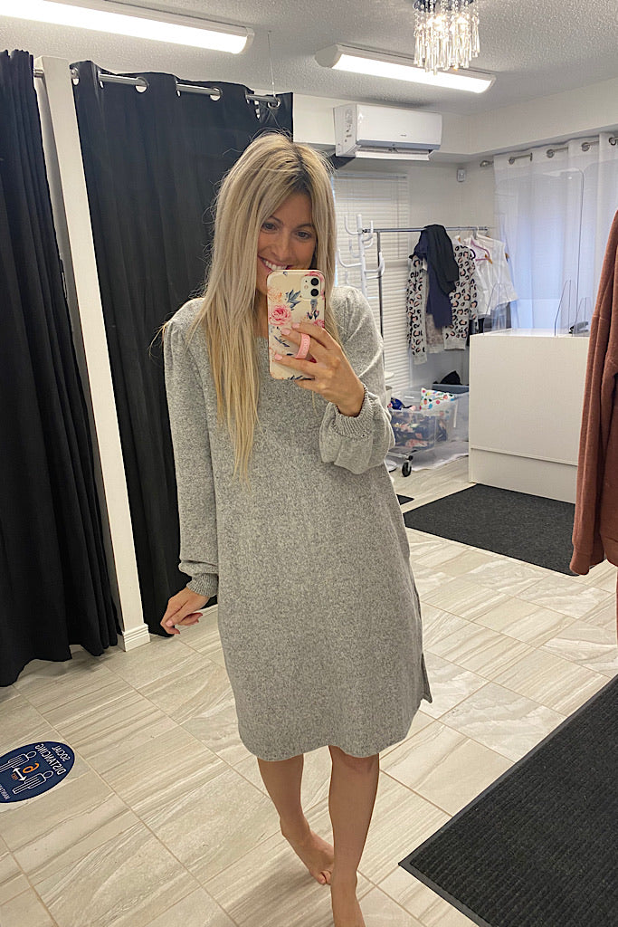 Soft Cozy Night In Sweater Dress