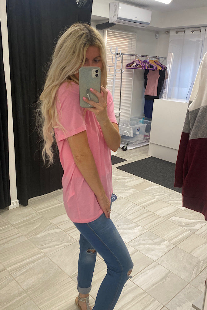 The Perfect Pink Tee-Markdown