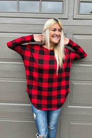 Buffalo Plaid Always Loose Cozy Top