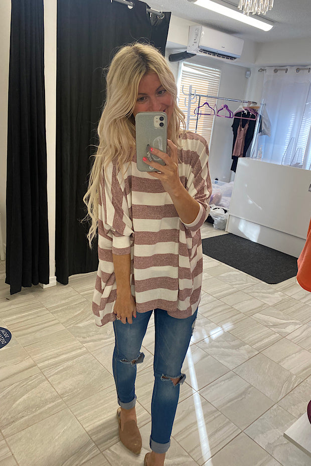 Strawberry Shortcake Striped Boho Top-Restocked
