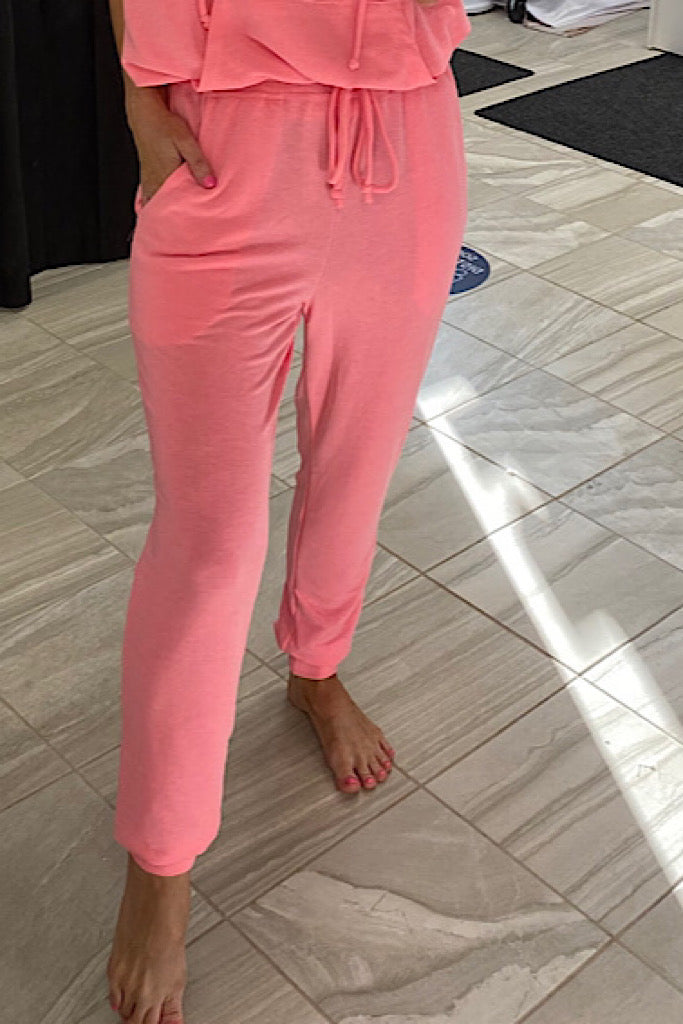 Pink Side Pocket Joggers