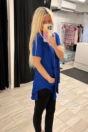Mia Gorgeous Cobalt Babydoll Tunic -SALE