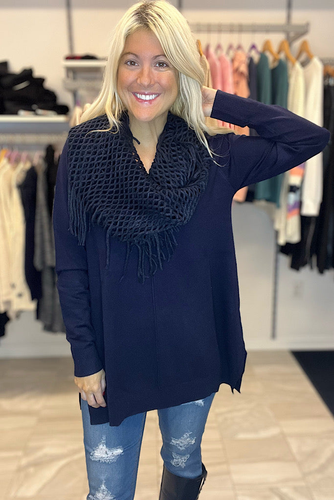 Tammie Cashmere Feel Elite Tunic With Scarf