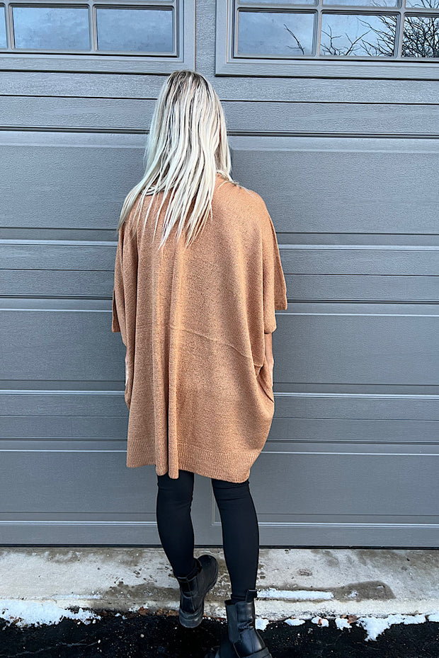 Boho Life Mocha Nice Loose Cardigan-SALE