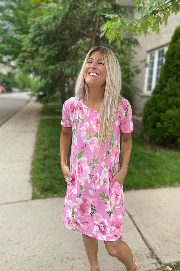 Pink Sweetness Floral Dress
