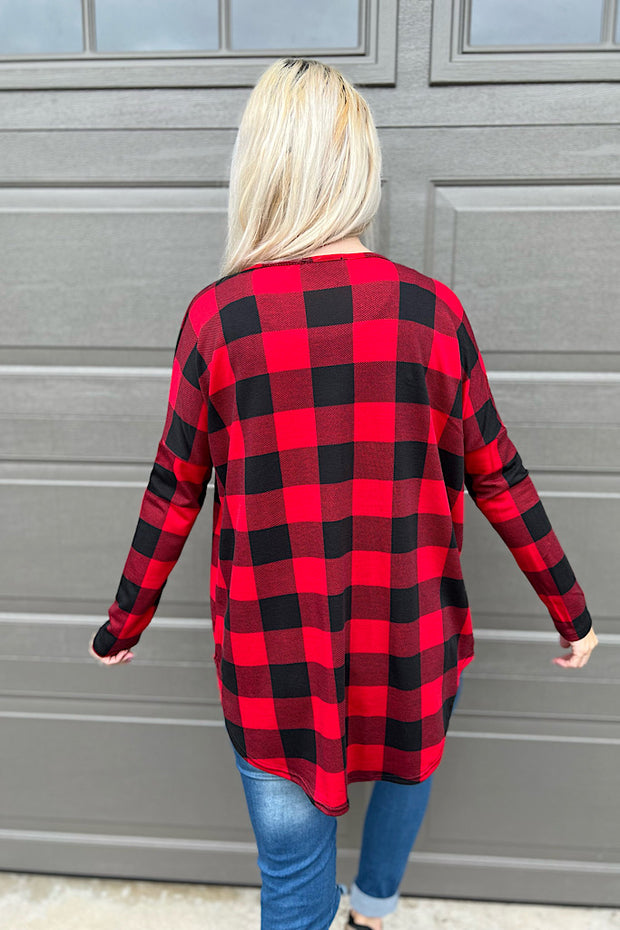 Buffalo Plaid Always Loose Cozy Top
